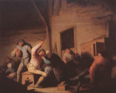 Ostade, Adriaen van Peasants Carousing in a Tavern (mk08) Germany oil painting art